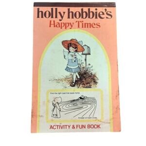 Vtg. Holly Hobbies Activity & Fun Book Happy Times